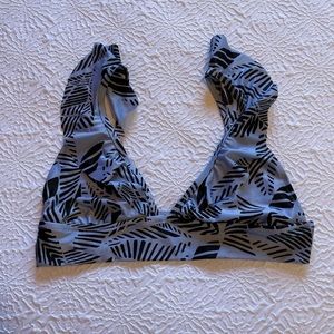 Aerie Triangle Ruffle Bikini Top